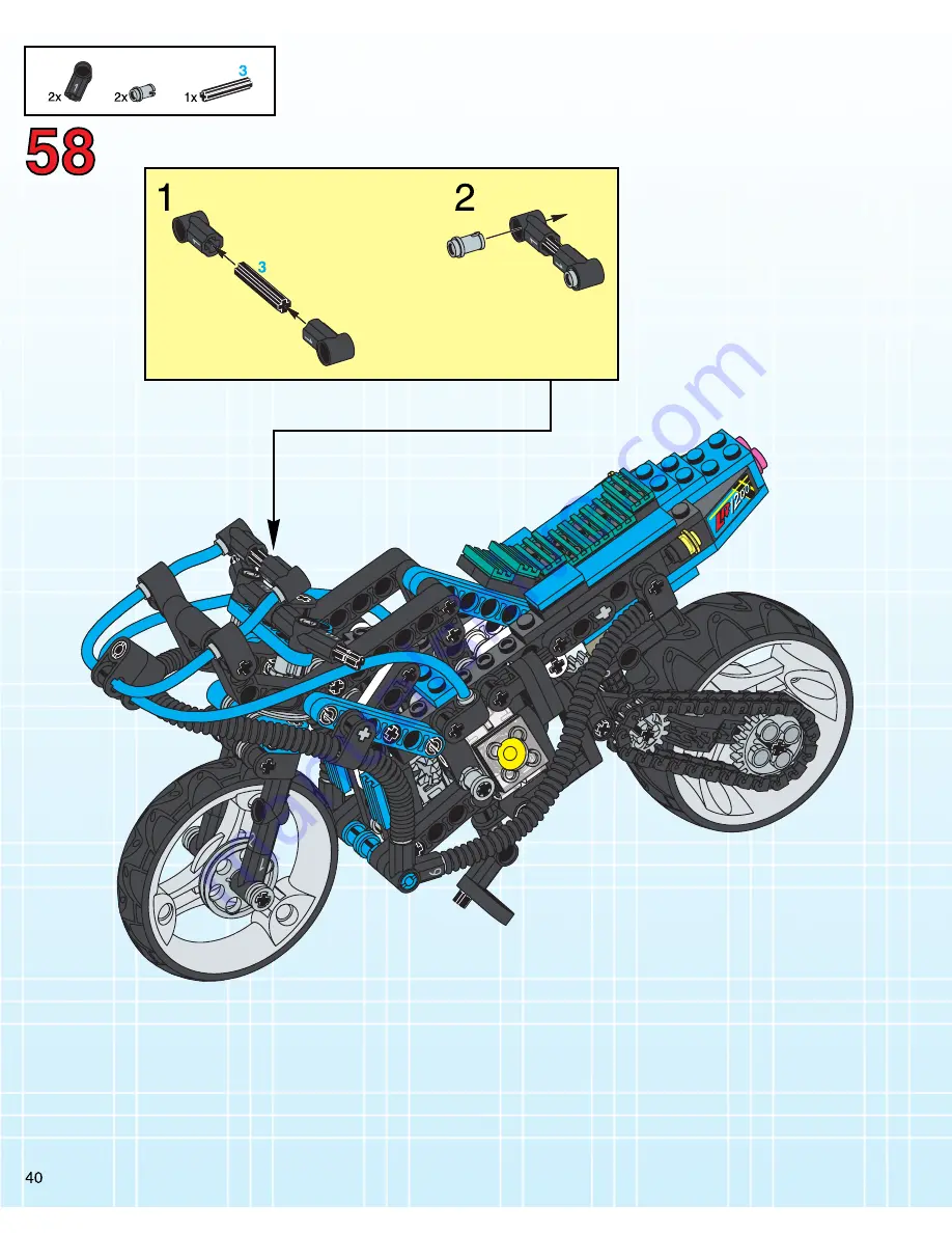 LEGO Technic 8417 Building Instructions Download Page 40