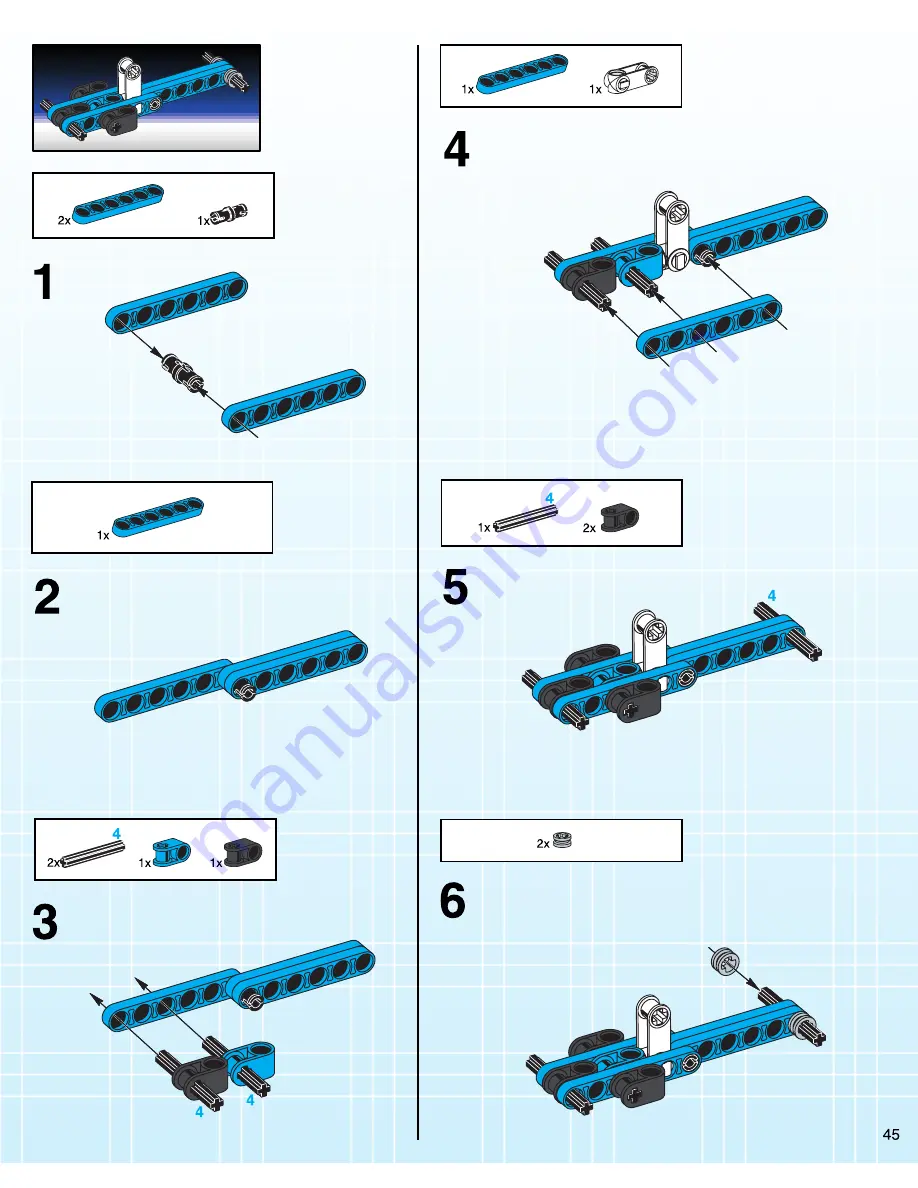 LEGO Technic 8417 Скачать руководство пользователя страница 45