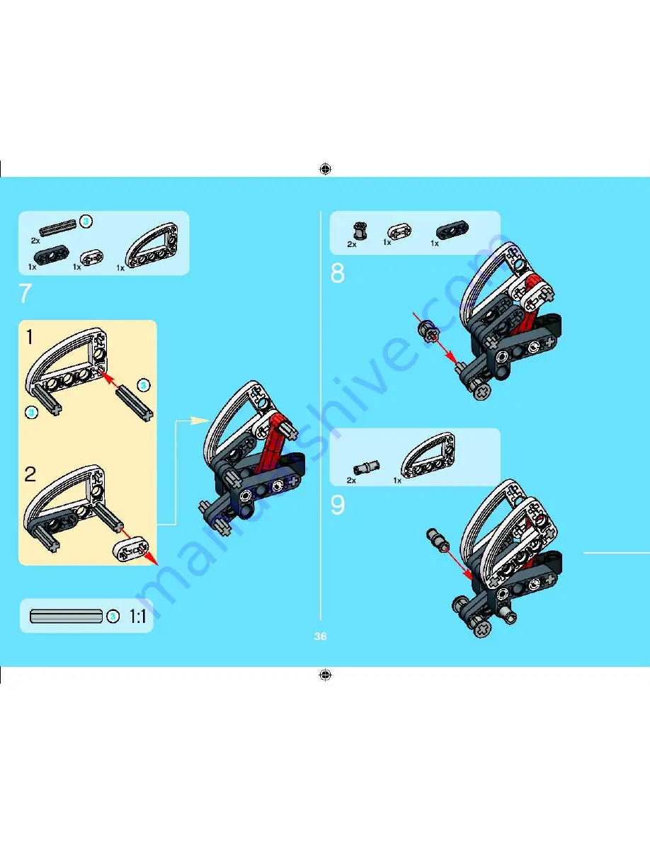 LEGO Technic 8433 Building Instructions Download Page 36