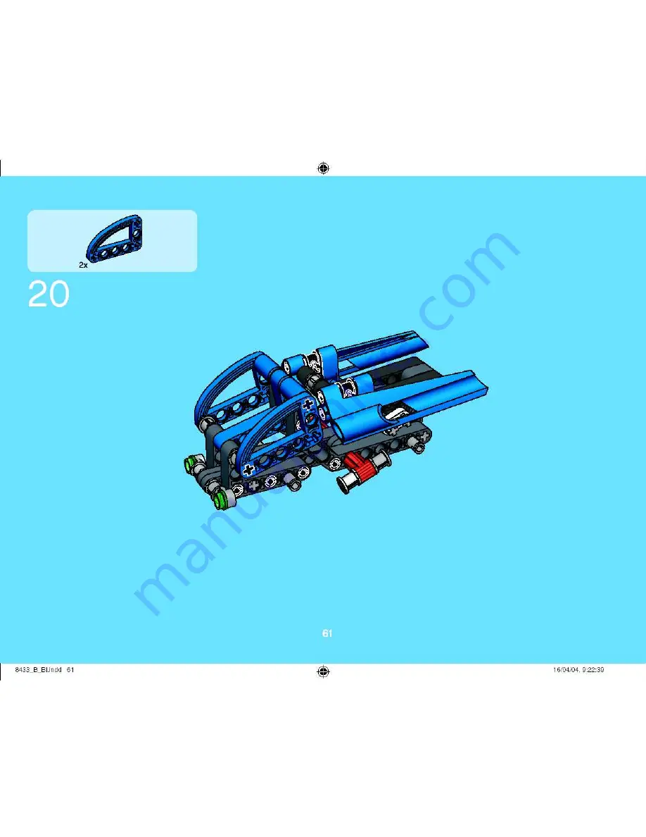 LEGO Technic 8433 Building Instructions Download Page 61