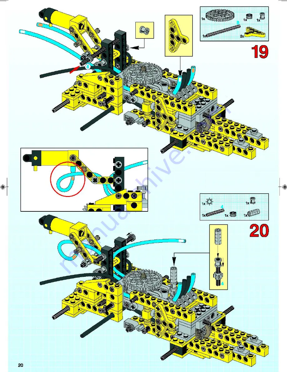 LEGO Technic 8439 Assembly Manual Download Page 20