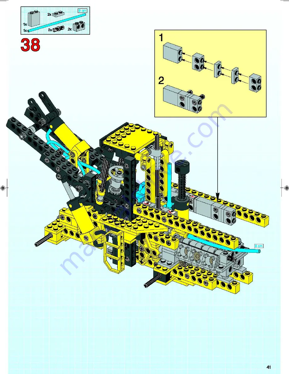 LEGO Technic 8439 Assembly Manual Download Page 41