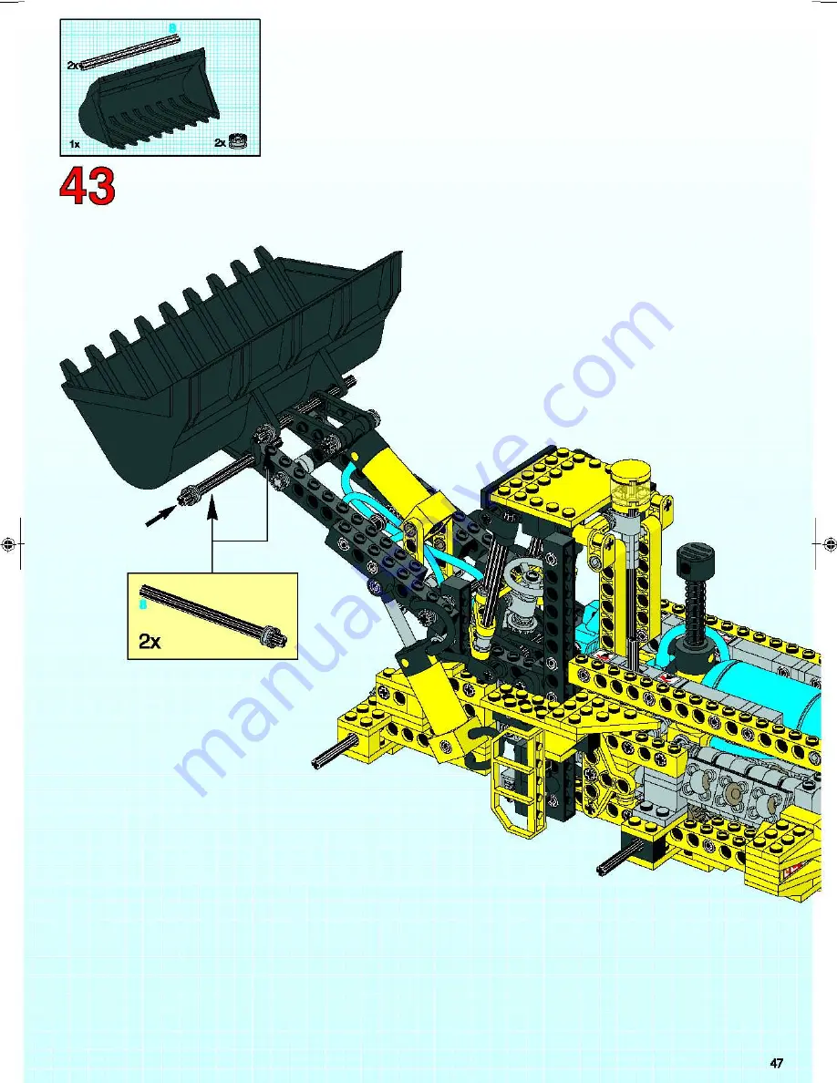 LEGO Technic 8439 Assembly Manual Download Page 47