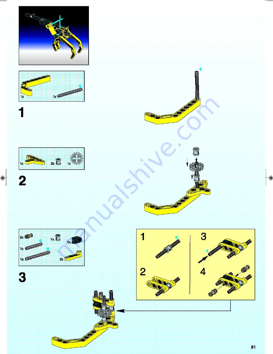 LEGO Technic 8439 Assembly Manual Download Page 81