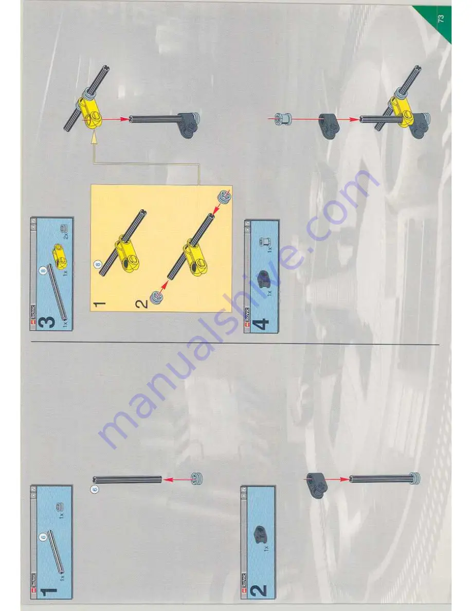 LEGO Technic 8445 Assembly Instructions Manual Download Page 73