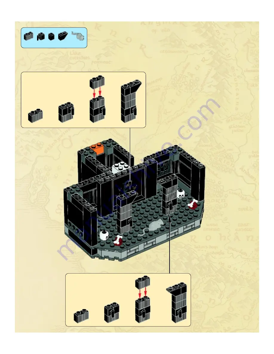 LEGO THE LORD OF THE RINGS 10237 Building Instructions Download Page 48