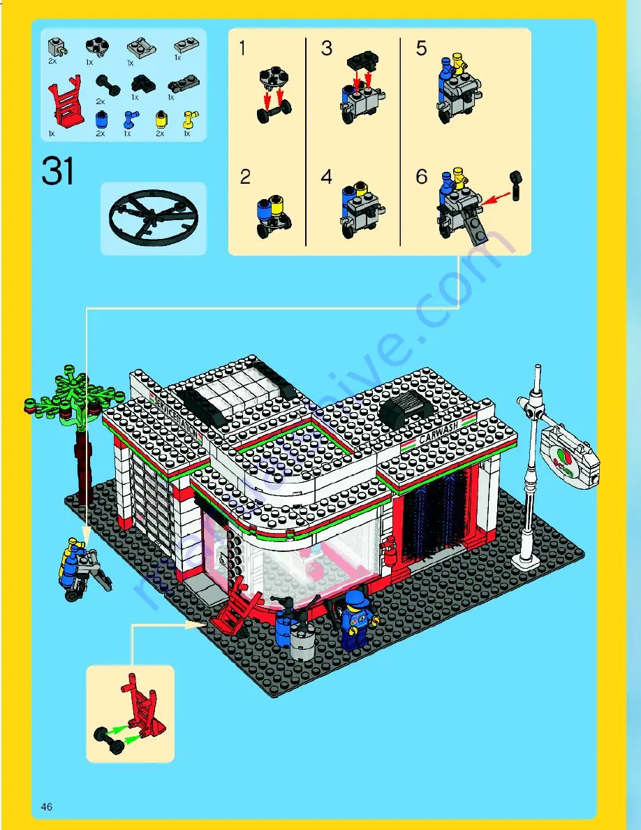 LEGO Town Plan 10184-1 Building Instructions Download Page 46