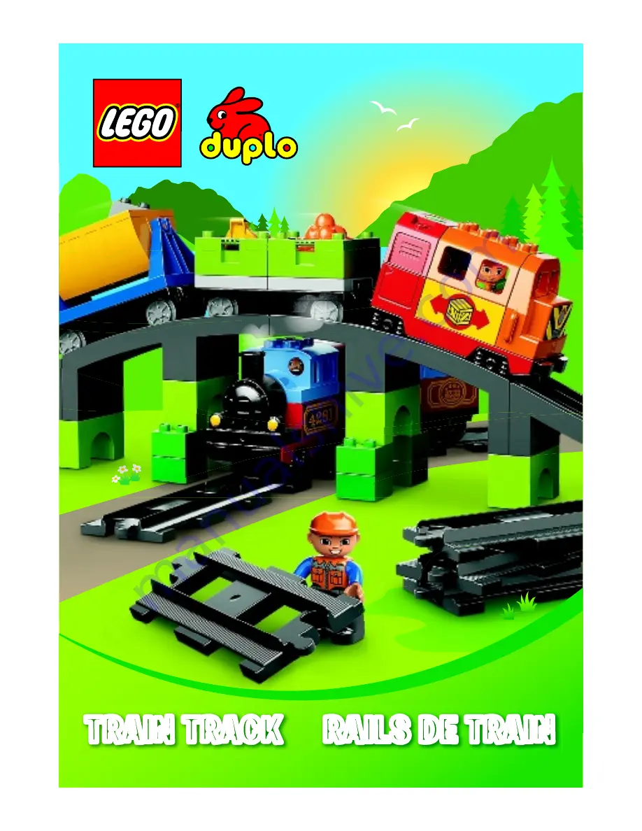 LEGO TRAIN TRACK Instructions Manual Download Page 1