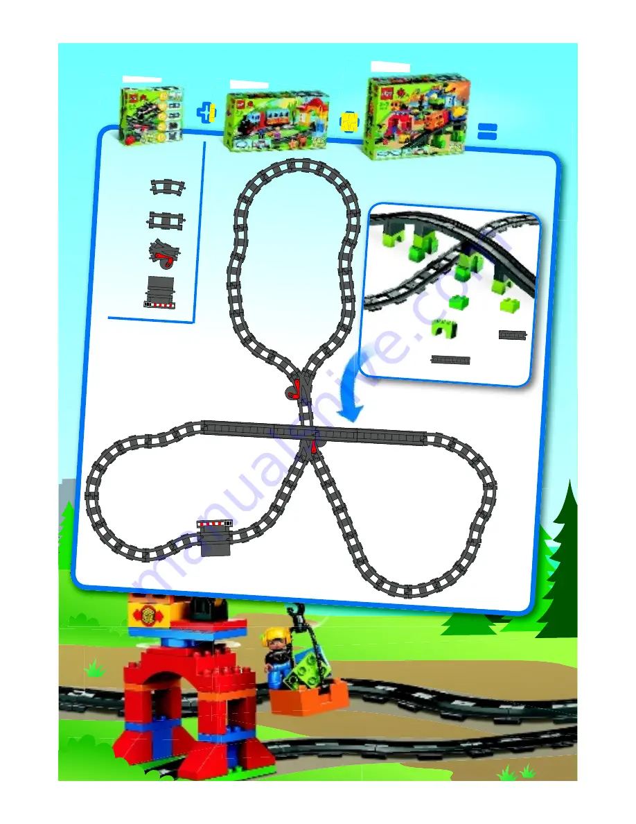 LEGO TRAIN TRACK Instructions Manual Download Page 12