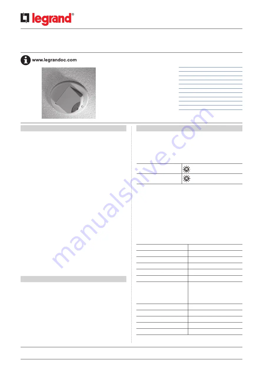 LEGRAND 0 489 55 Manual Download Page 1