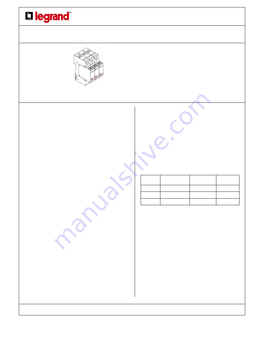 LEGRAND 4 141 50 Скачать руководство пользователя страница 1