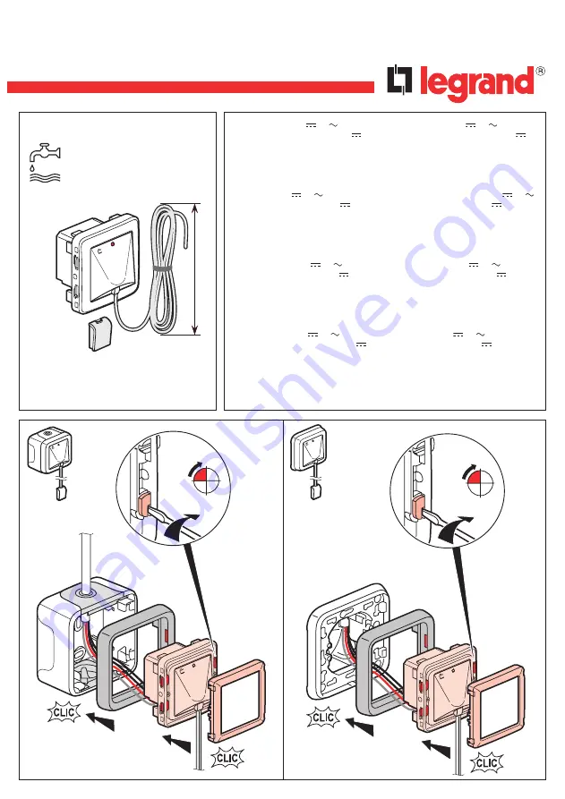 LEGRAND 695 93 Manual Download Page 1