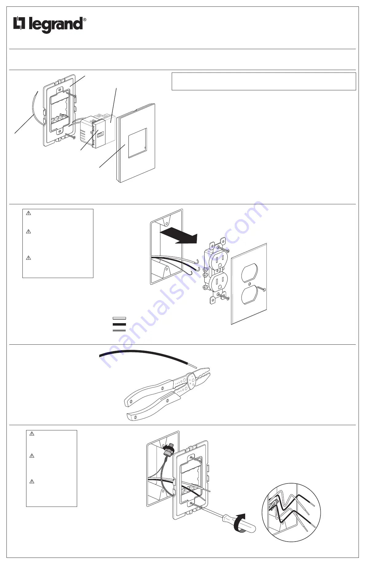 LEGRAND adorne ARUSB Скачать руководство пользователя страница 1