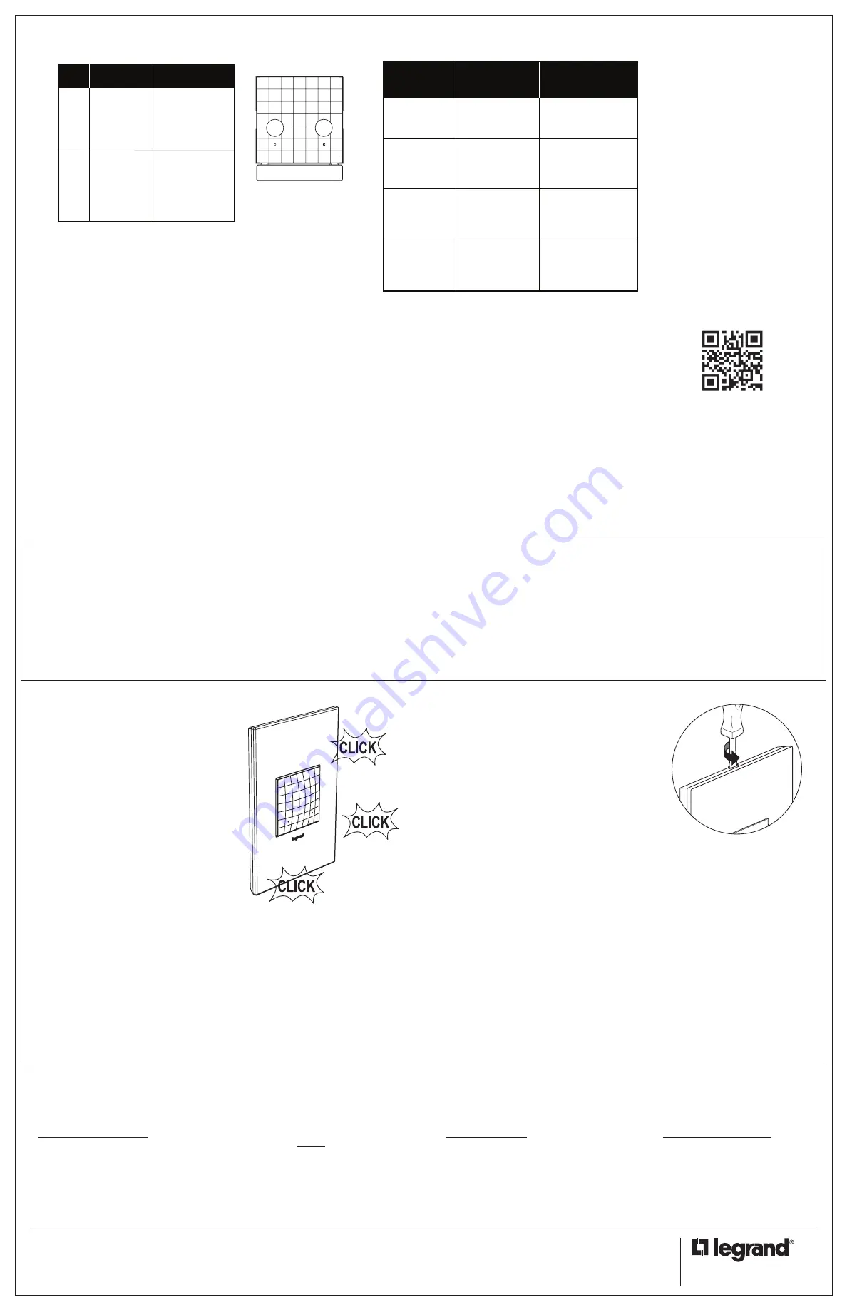 LEGRAND adorne WNAH1 Quick Start Manual Download Page 3