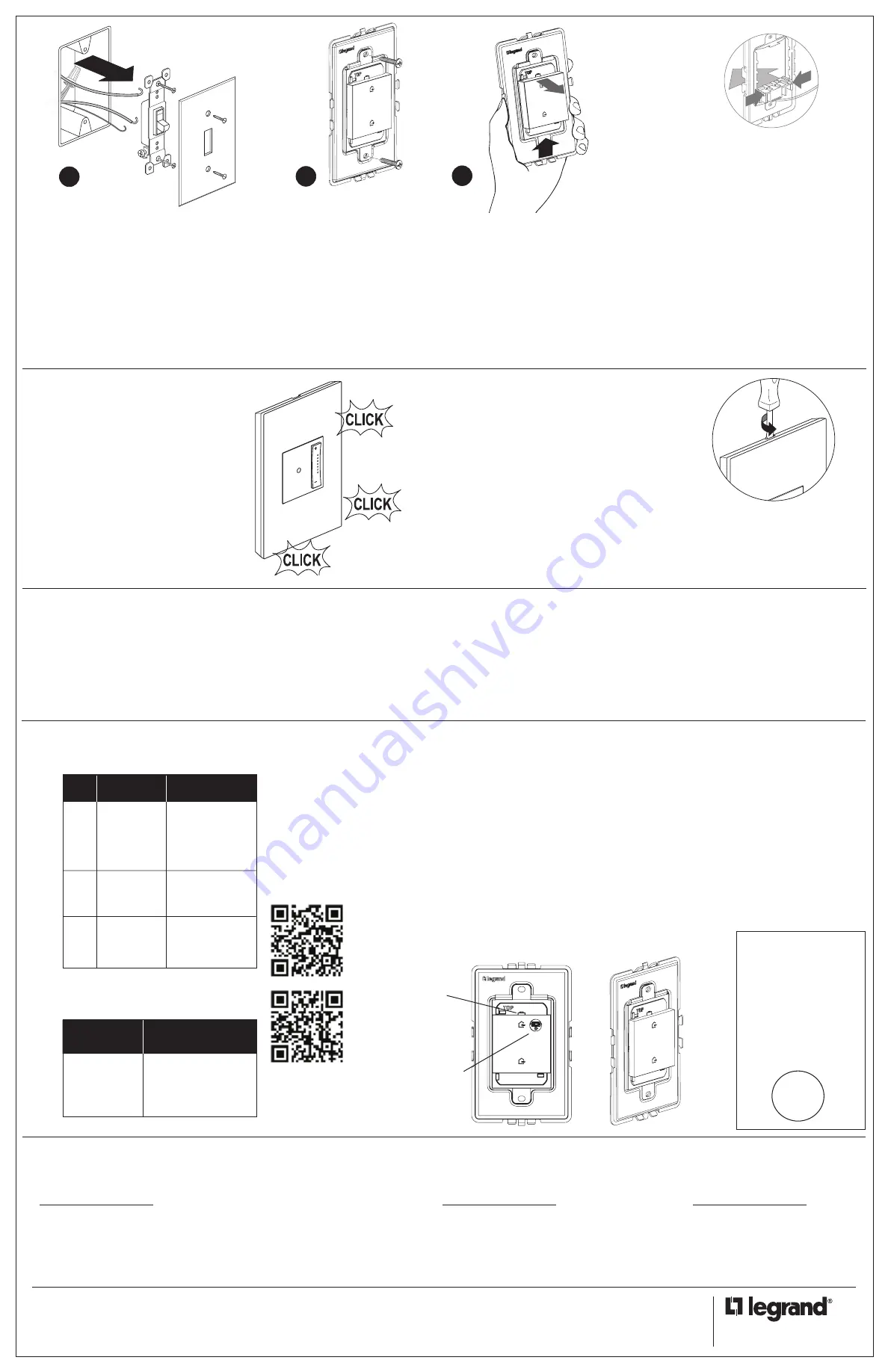 LEGRAND adorne WNAL33/43 Quick Start Manual Download Page 2