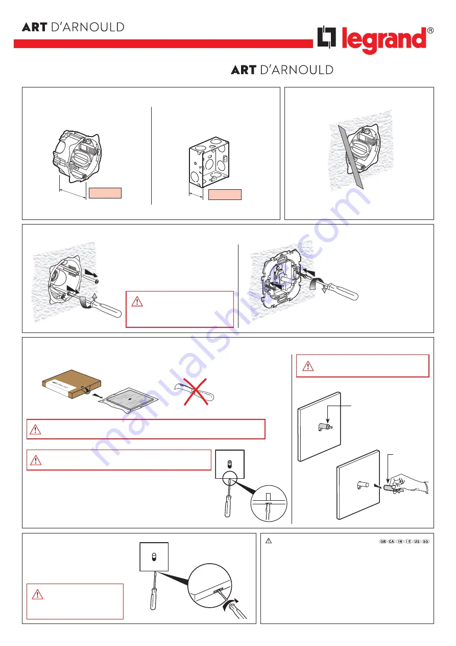 LEGRAND ART D'ARNOULD Скачать руководство пользователя страница 2