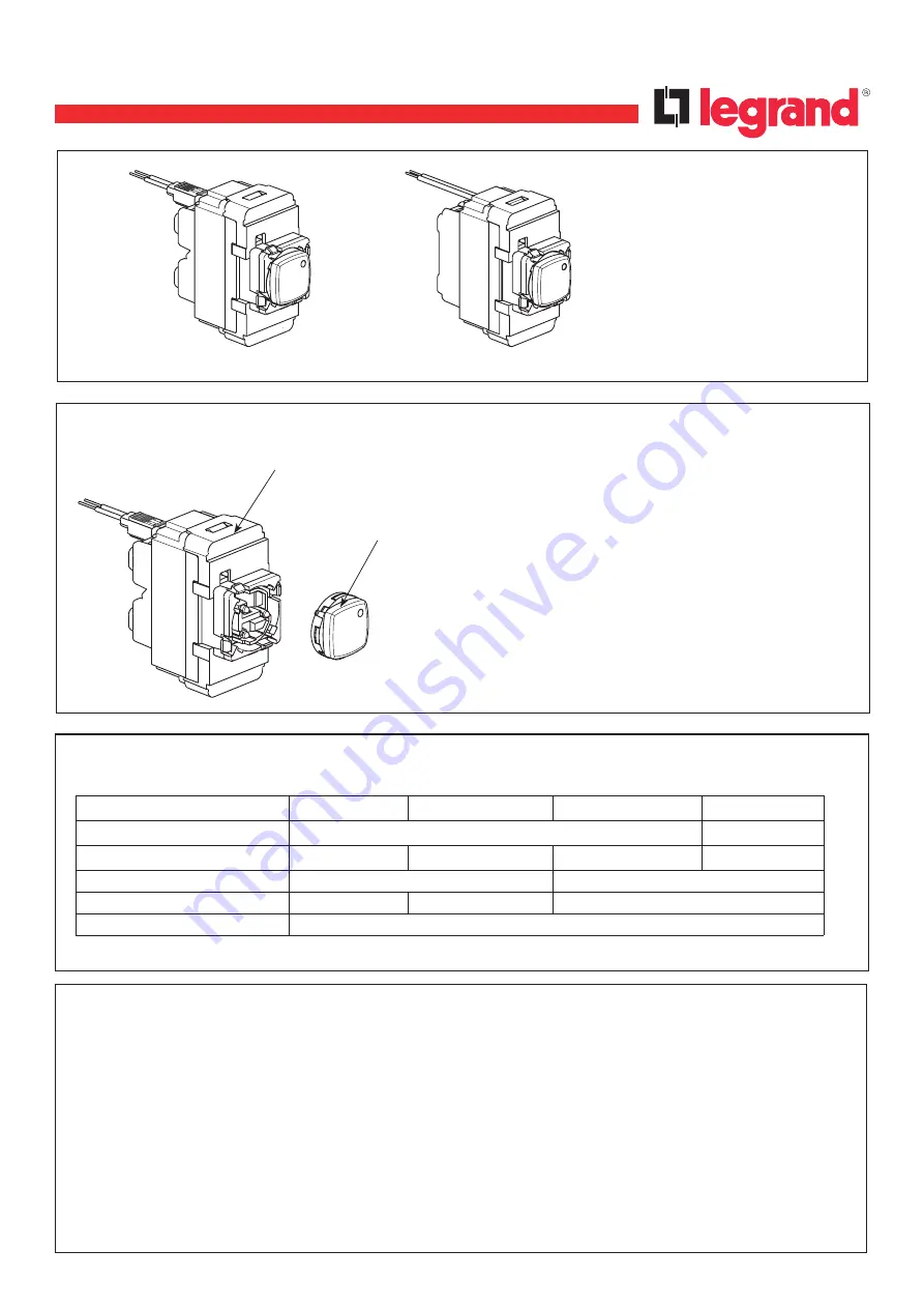 LEGRAND Arteor AR970LMWE Series Скачать руководство пользователя страница 1