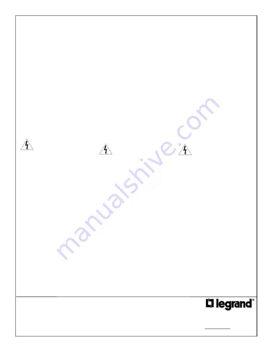 LEGRAND AU8001-V1 Installation Instructions Download Page 2