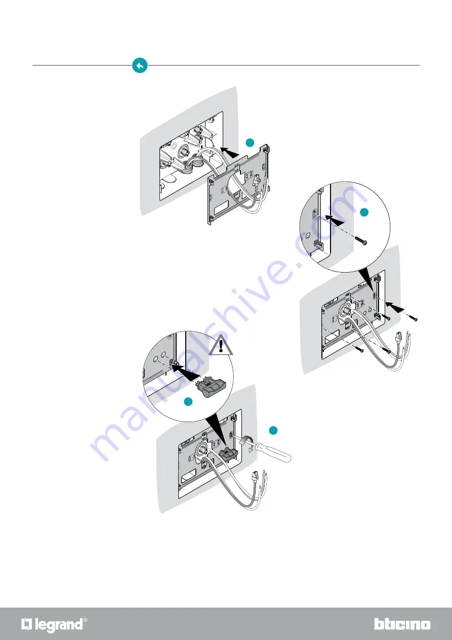 LEGRAND BTicino MyHome HOMETOUCH
3488 Installation Manual Download Page 9