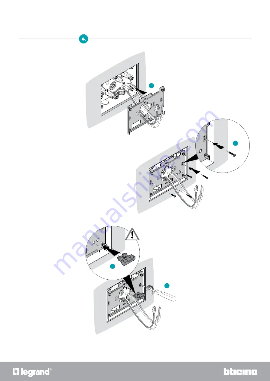 LEGRAND BTicino MyHome HOMETOUCH
3488 Installation Manual Download Page 13