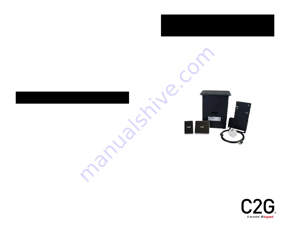 LEGRAND C2G 50190 Quick Start Manual Download Page 12