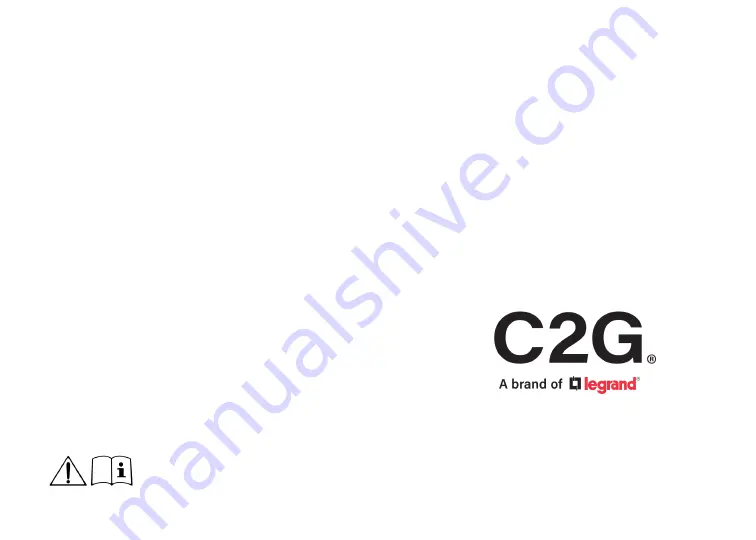 LEGRAND C2G31020 Manual Download Page 54