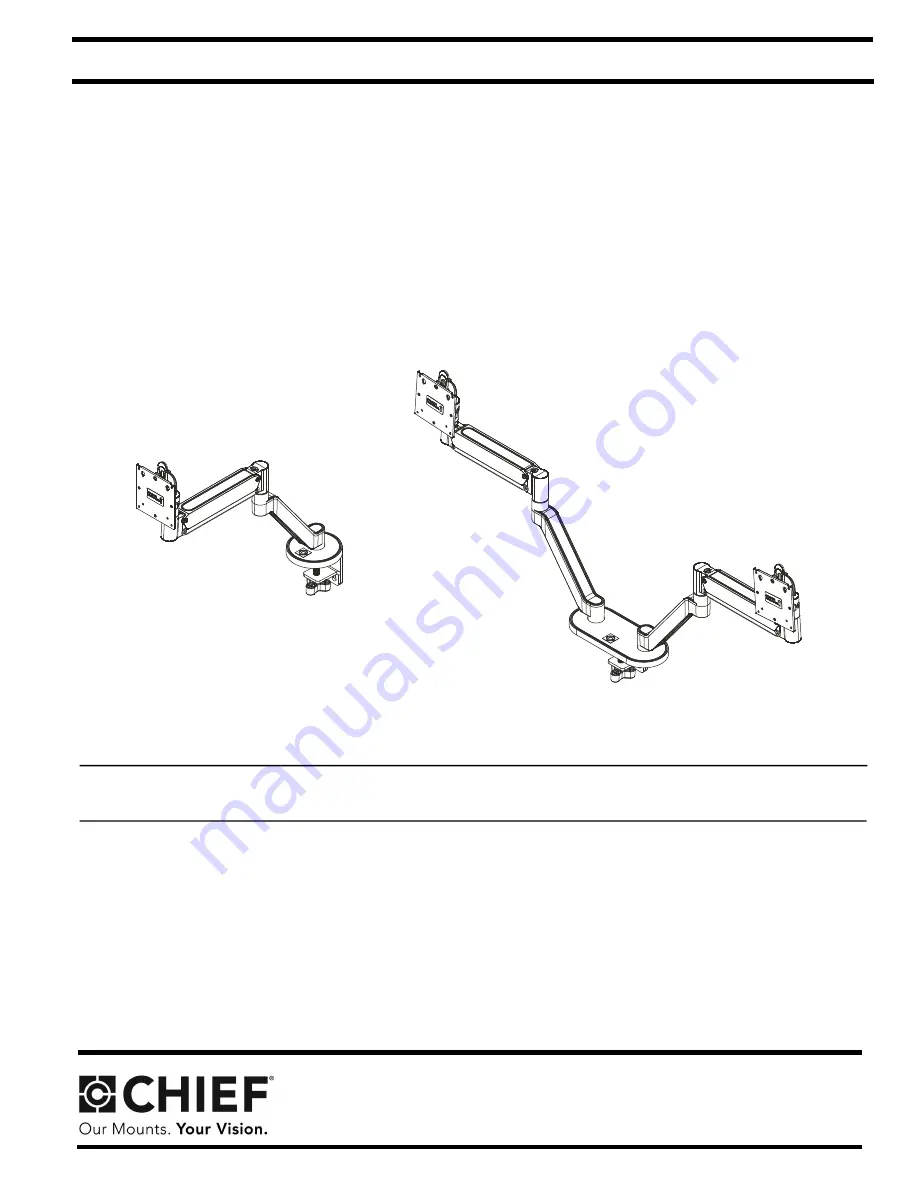 LEGRAND CHIEF Koncis DMA Series Installation Instructions Manual Download Page 1