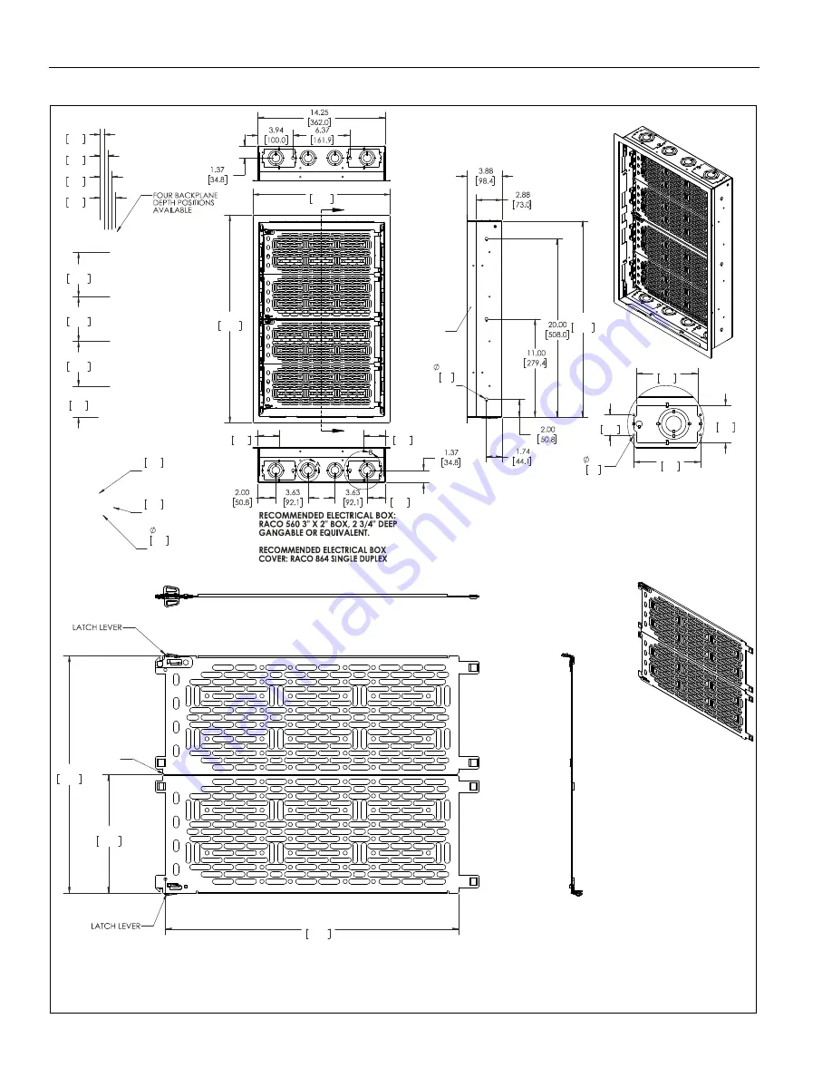 LEGRAND CHIEF PAC527CVR-KIT Installation Instructions Manual Download Page 16