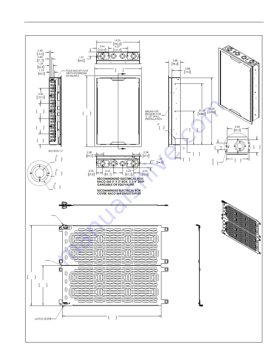 LEGRAND CHIEF PAC527CVR-KIT Installation Instructions Manual Download Page 17