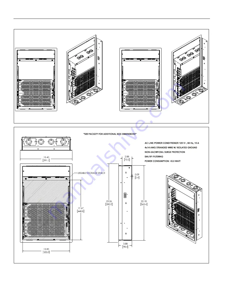 LEGRAND CHIEF PAC527CVR-KIT Скачать руководство пользователя страница 18