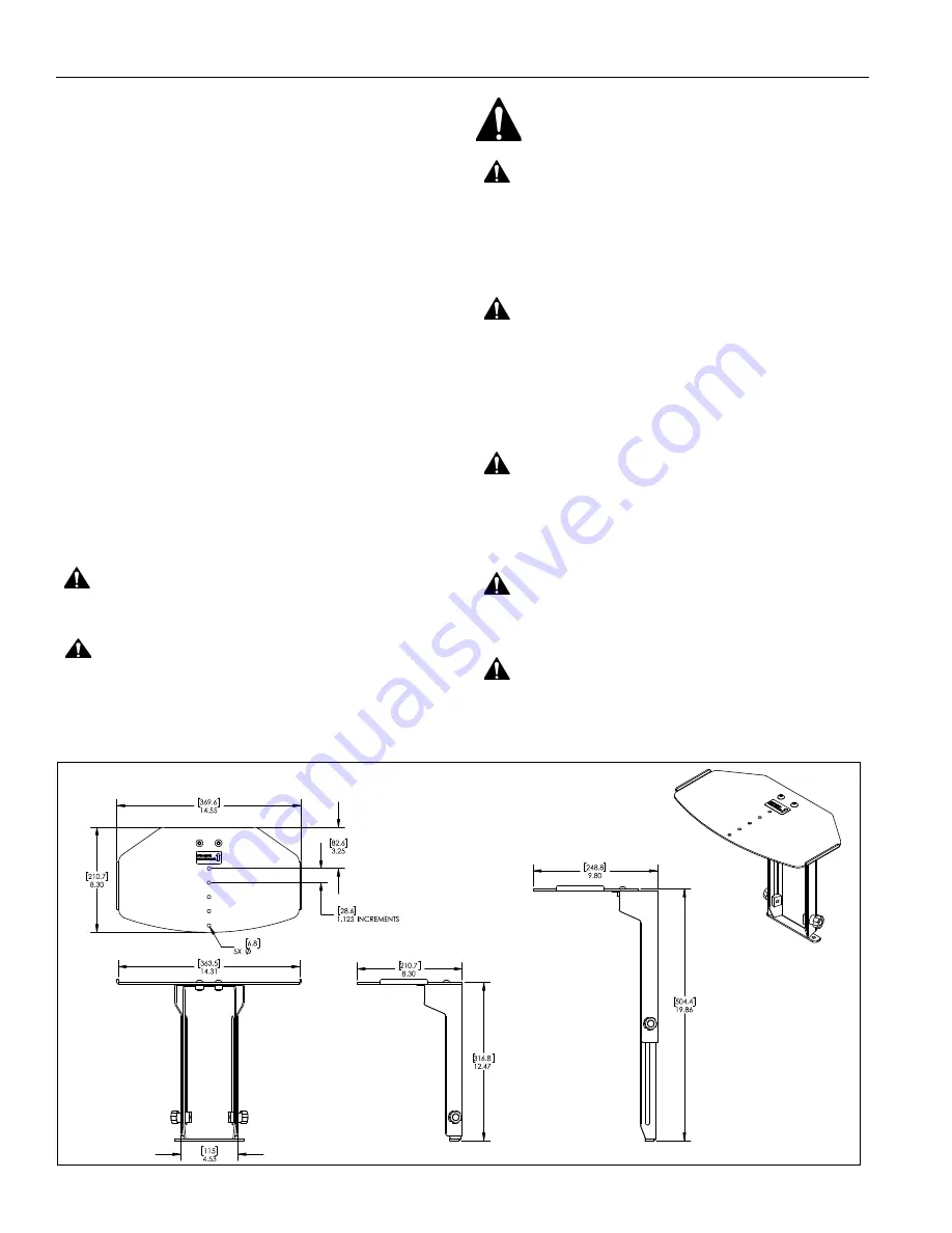 LEGRAND CHIEF PAC810 Installation Instructions Manual Download Page 2