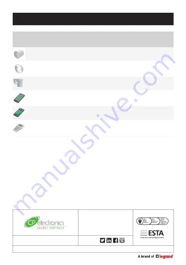 LEGRAND CP Electronics EBDRC-DD Installation Manual Download Page 16