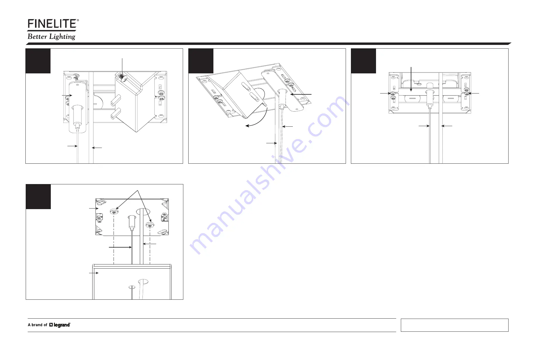 LEGRAND Finelite E1 Installation Instructions Download Page 2