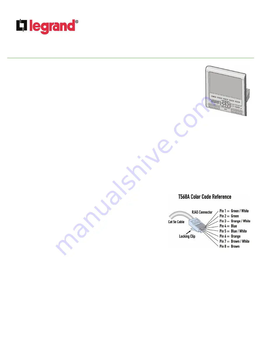 LEGRAND HA5009-GB Instruction/Installation Sheet Download Page 1