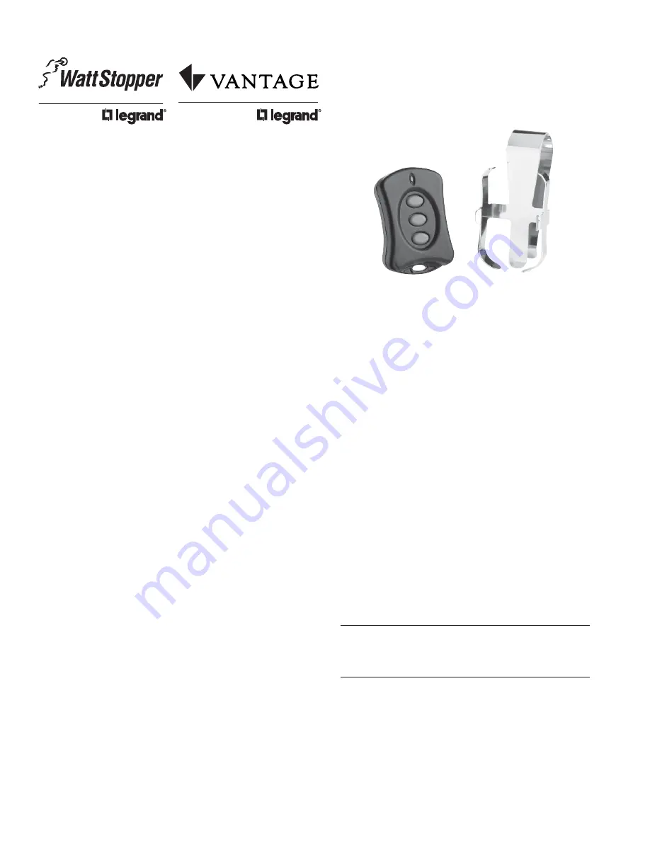 LEGRAND MKFOB v2 Installation Instructions Download Page 1