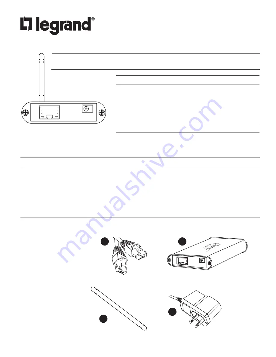 LEGRAND QMotion Qsync Installation Instructions Manual Download Page 1