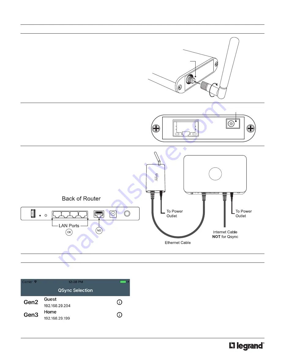 LEGRAND QMotion Qsync Скачать руководство пользователя страница 2