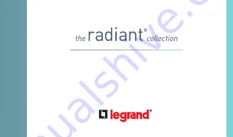 LEGRAND Radiant Series Скачать руководство пользователя страница 1