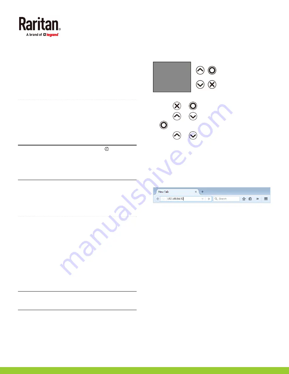 LEGRAND Raritan Smart Rack Controller Quick Setup Manual Download Page 7