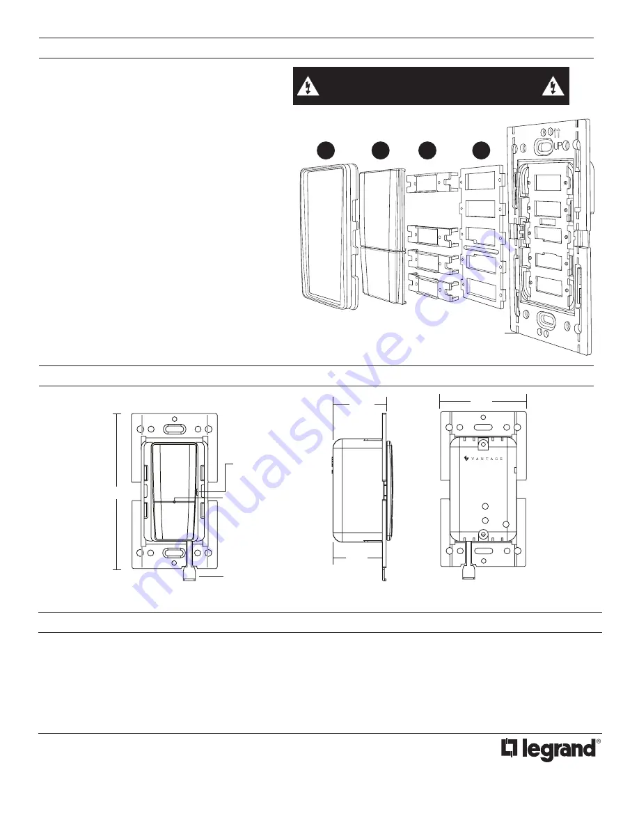 LEGRAND Vantage RK12E-A Series Скачать руководство пользователя страница 4