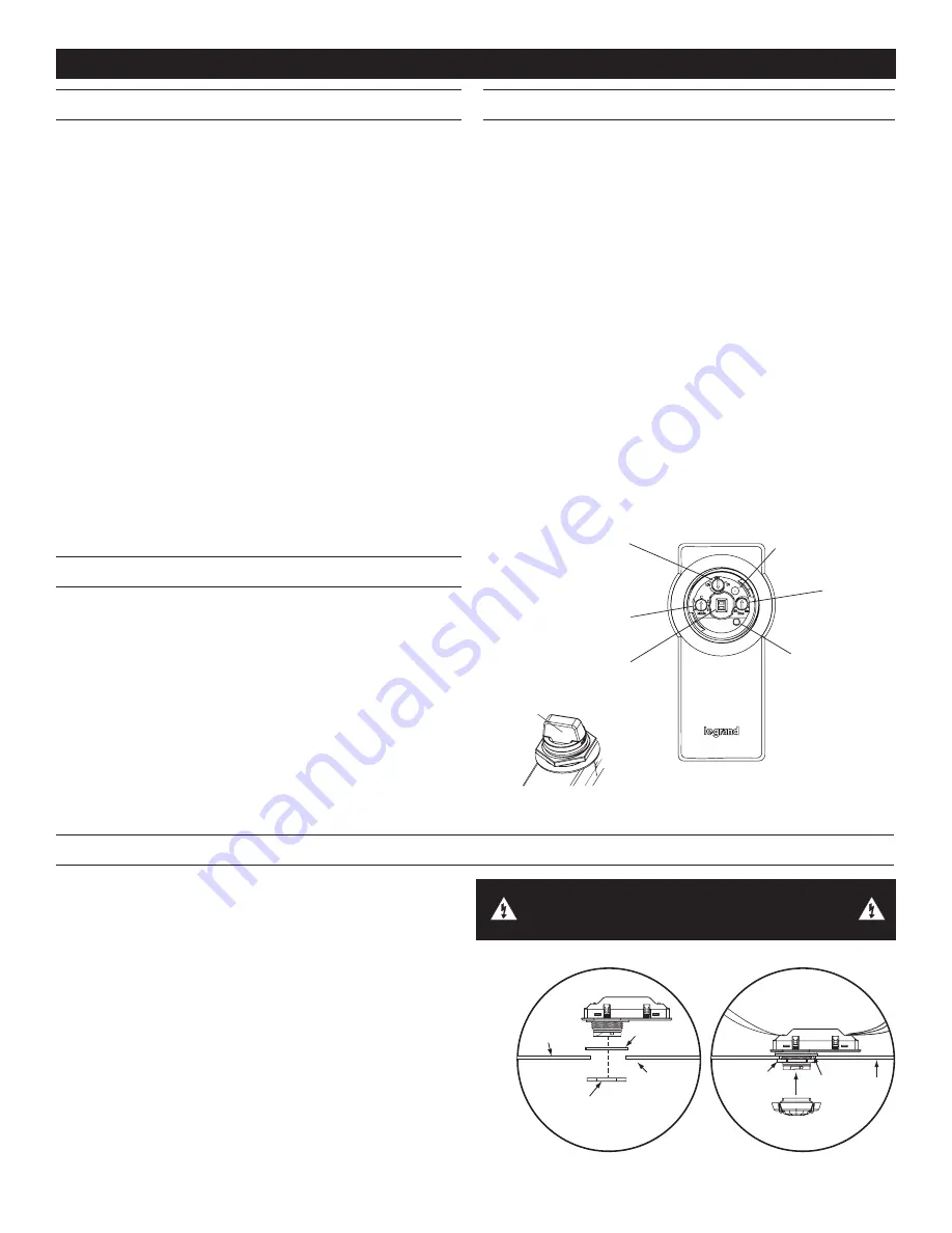 LEGRAND Wattstopper FSP-212 Скачать руководство пользователя страница 6