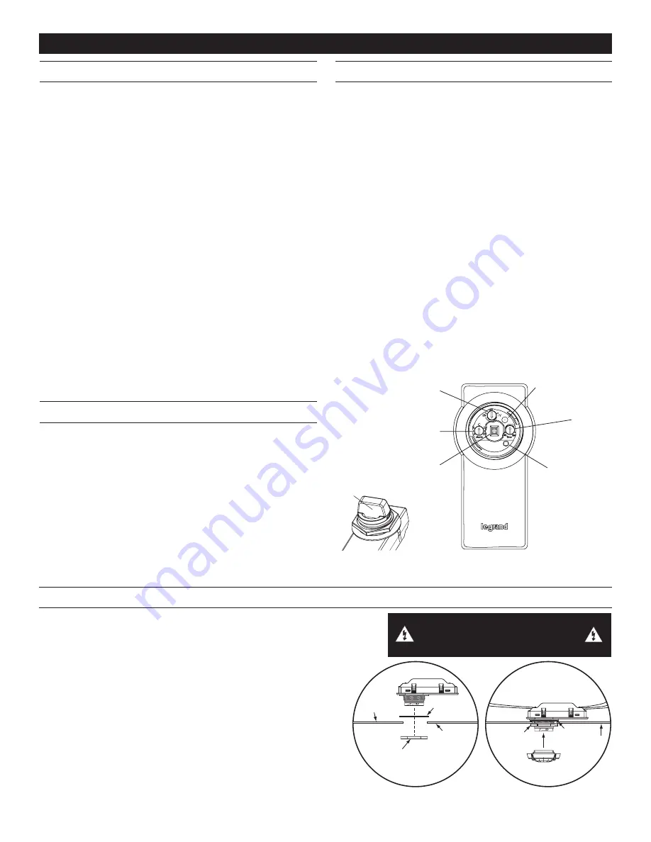 LEGRAND Wattstopper FSP-212 Скачать руководство пользователя страница 11