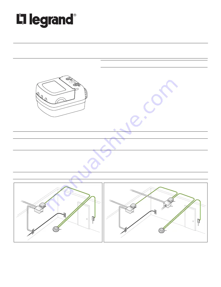 LEGRAND Wattstopper LMPL-101 Скачать руководство пользователя страница 1