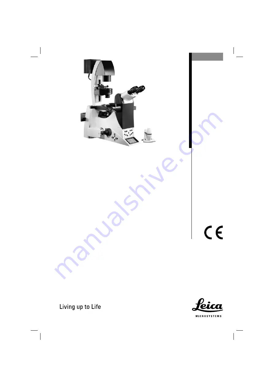 Leica DMI Series Instructions Manual Download Page 1