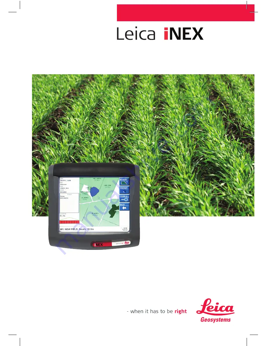 Leica iNEX User Manual Download Page 1