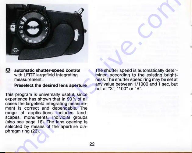 Leica R 4 s MOD. P Instructions Manual Download Page 23