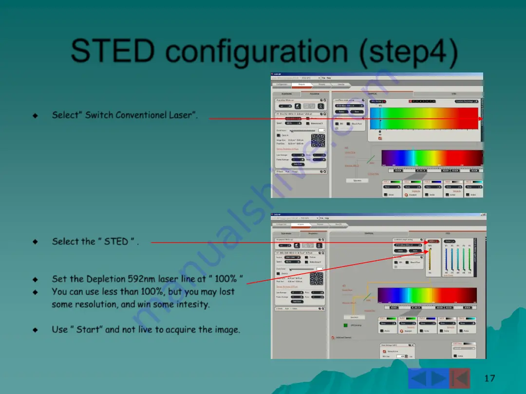 Leica Sp5 WLL STED Tutorial Manual Download Page 17