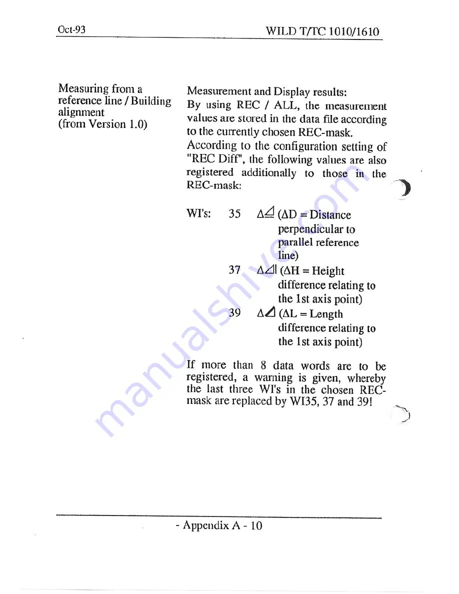 Leica Wild t1010 User Manual Download Page 138