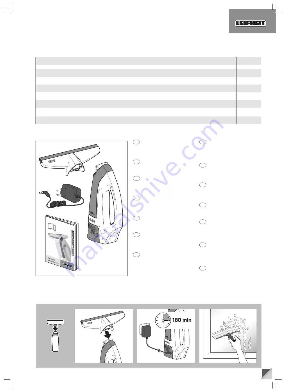 Leifheit Aquanta Click 51025 Quick Start Download Page 1