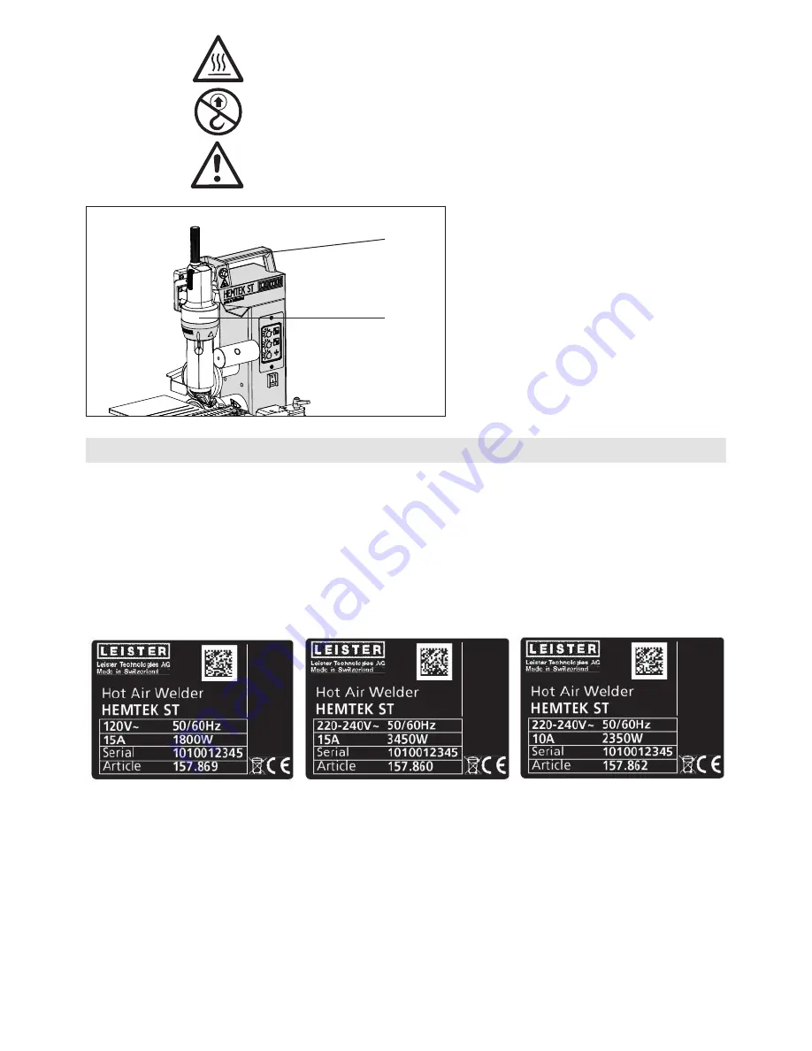 Leister HEMTEK K-ST Operating Instructions Manual Download Page 5